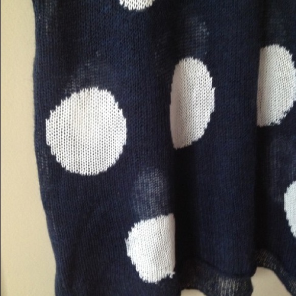 WILDFOX. Navy Polka Dot Sweater Tank! - Picture 8 of 9